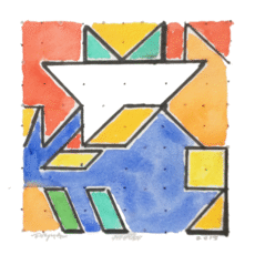 watercolour: 2014, 6" x 6"